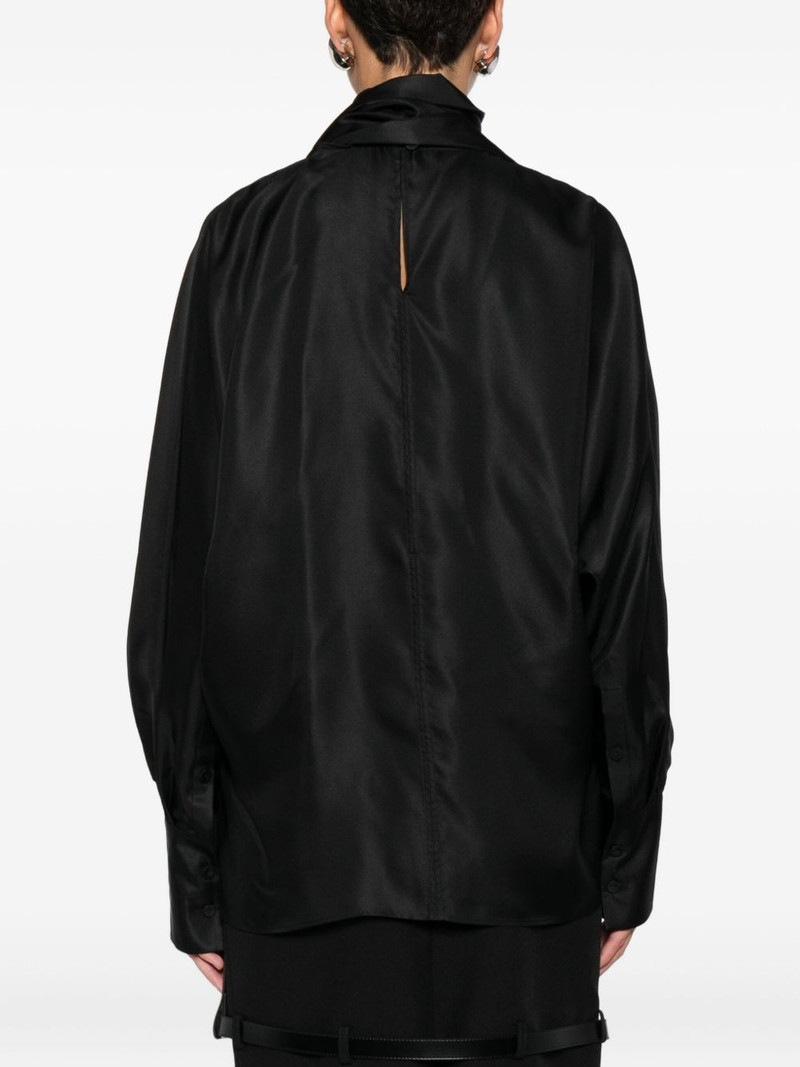 high-neck satin top 4