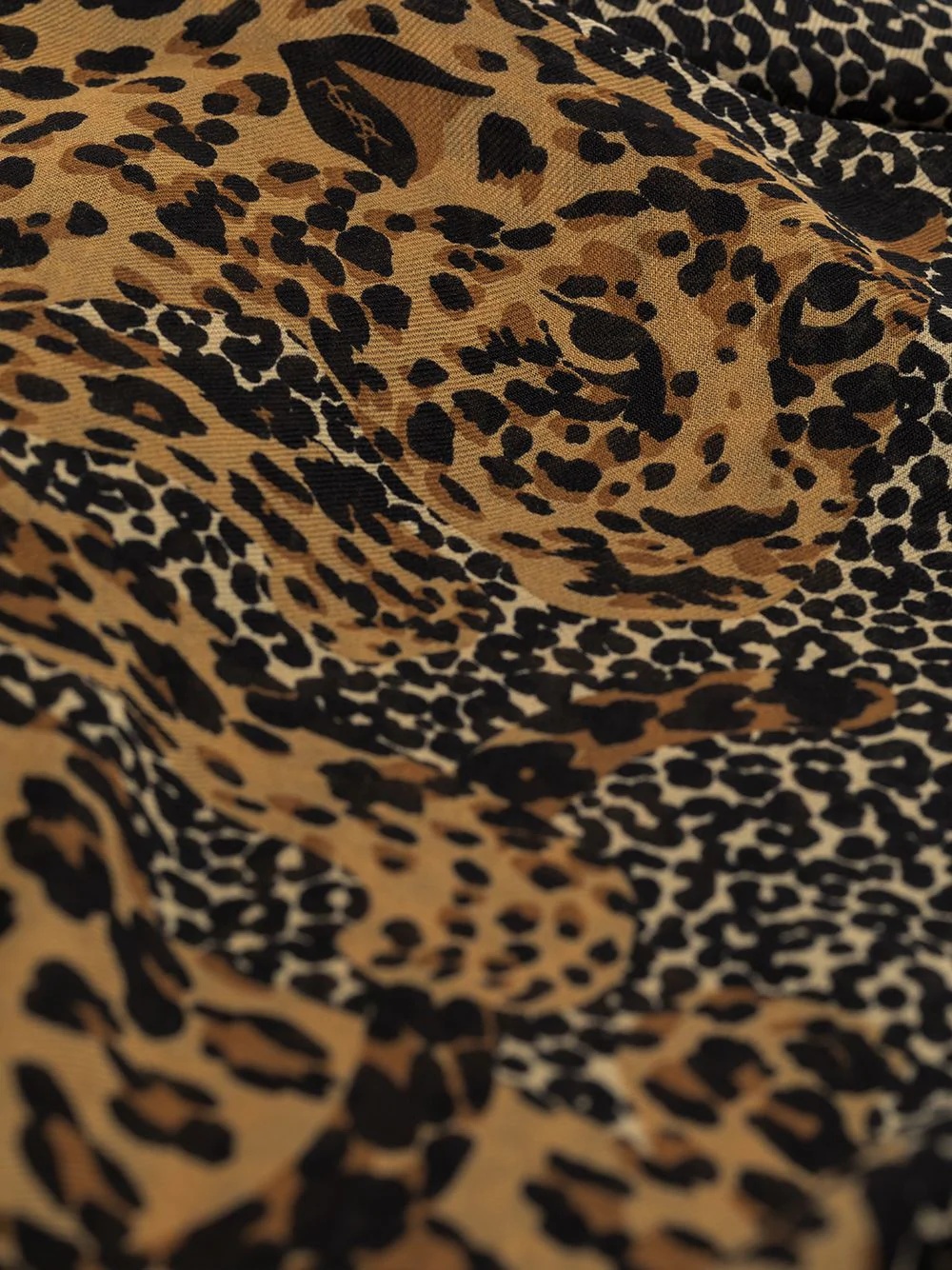 leopard-print scarf - 3