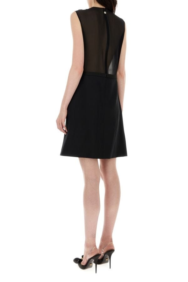 ワンピース Versace Black Georgette Mini Dress VERSACE Black georgette mini dress | gebnegozionline