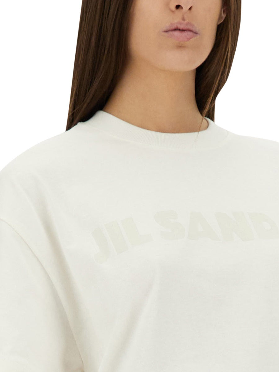 Jil Sander Women T-Shirt With Logo - 4