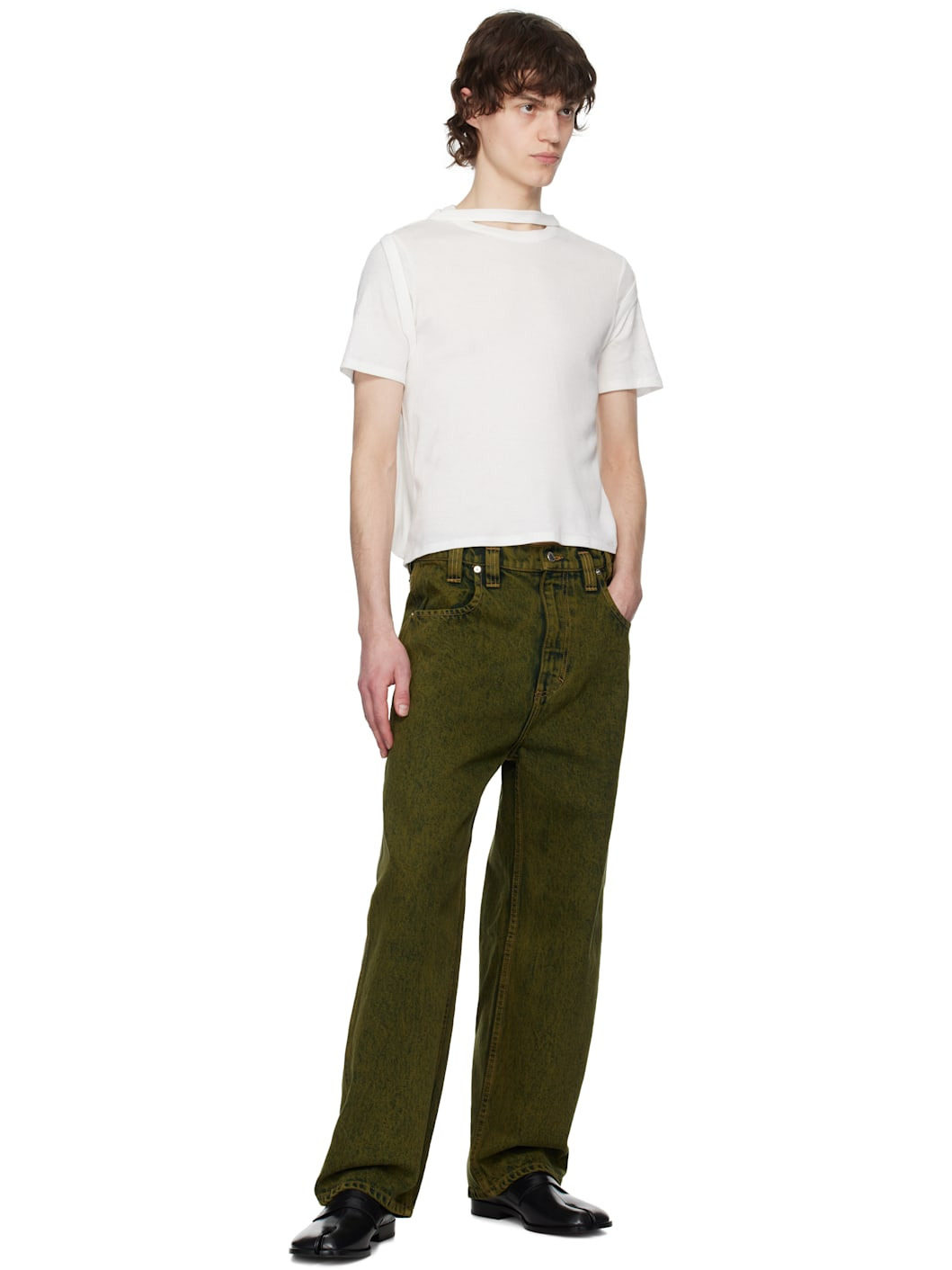 Green Baggy Jeans - 4