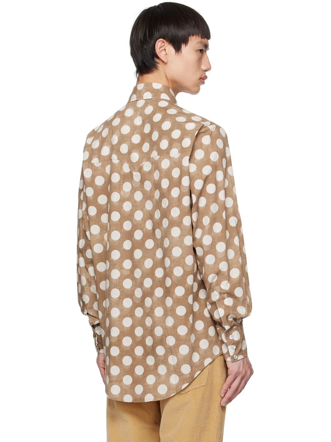 Beige Polka Dot Shirt - 3