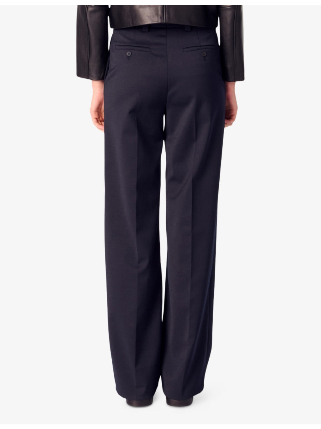 Pin-Tuck Pleat Straight-Leg Woven Trousers - 4