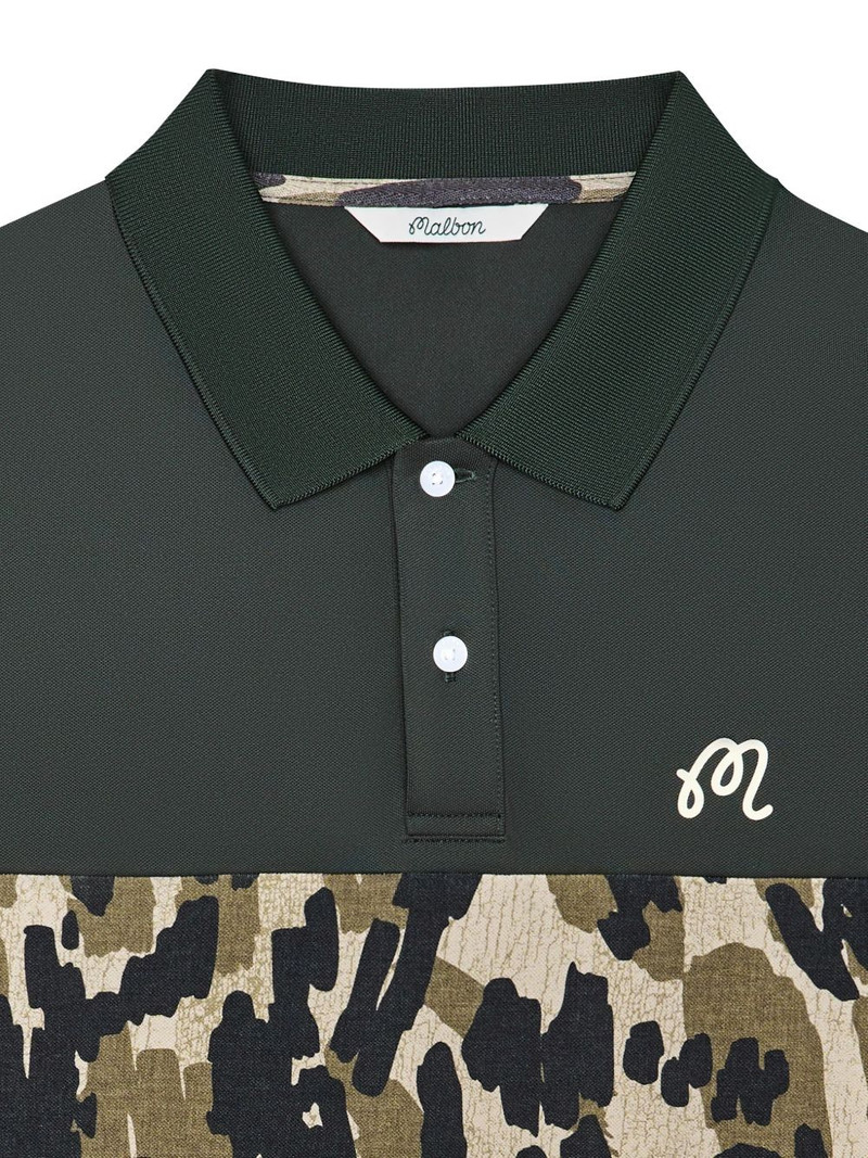 malbon camouflage-pattern polo shirt outlook