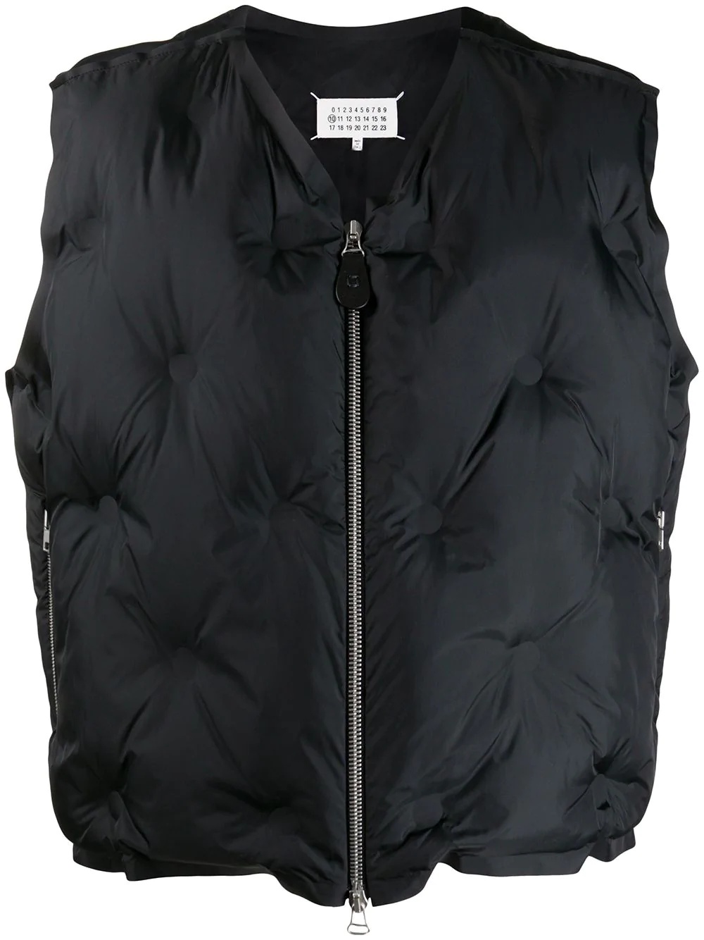 cropped quilted gilet - 1