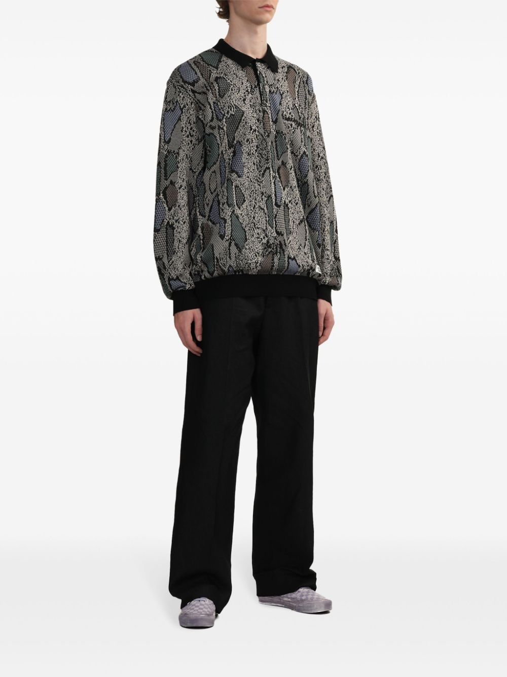 python-print polo shirt - 2