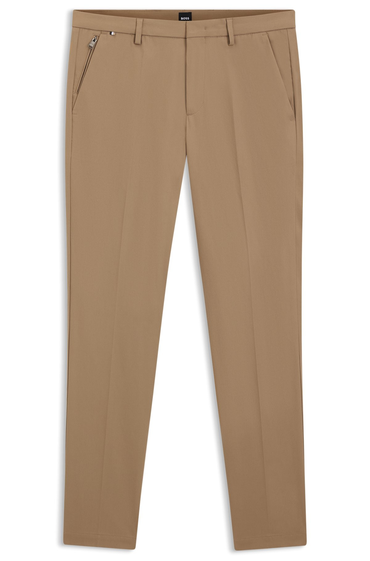 SLIM-FIT TROUSERS IN STRETCH COTTON - 1