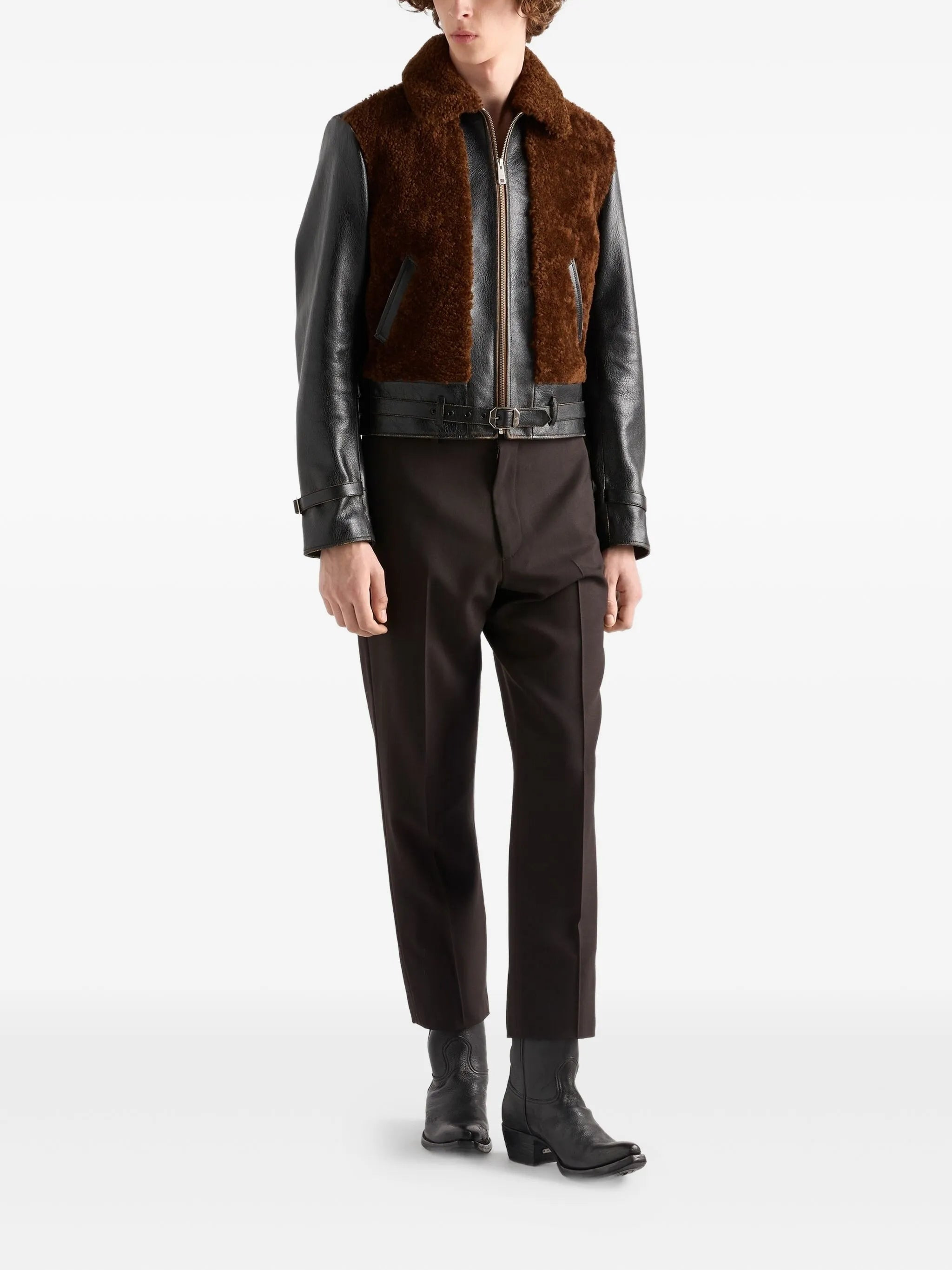 Prada Shearling Leather Jacket - 5