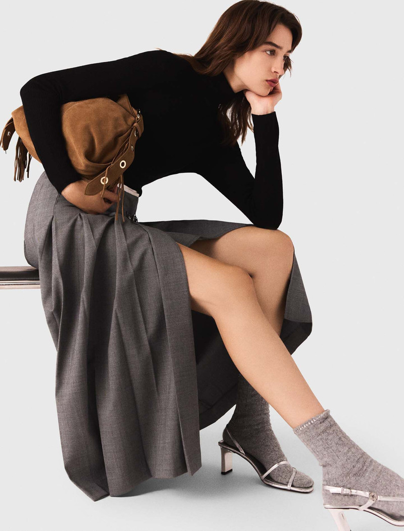 Long pleated skirt 6