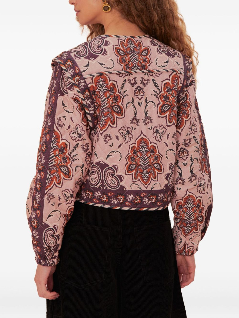 FARM RIO Glam Tapestry floral-quilted jacket outlook