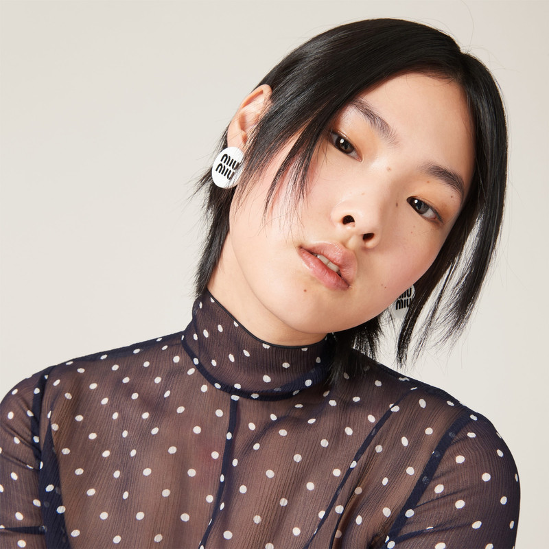 Miu Miu Plexiglas earrings outlook