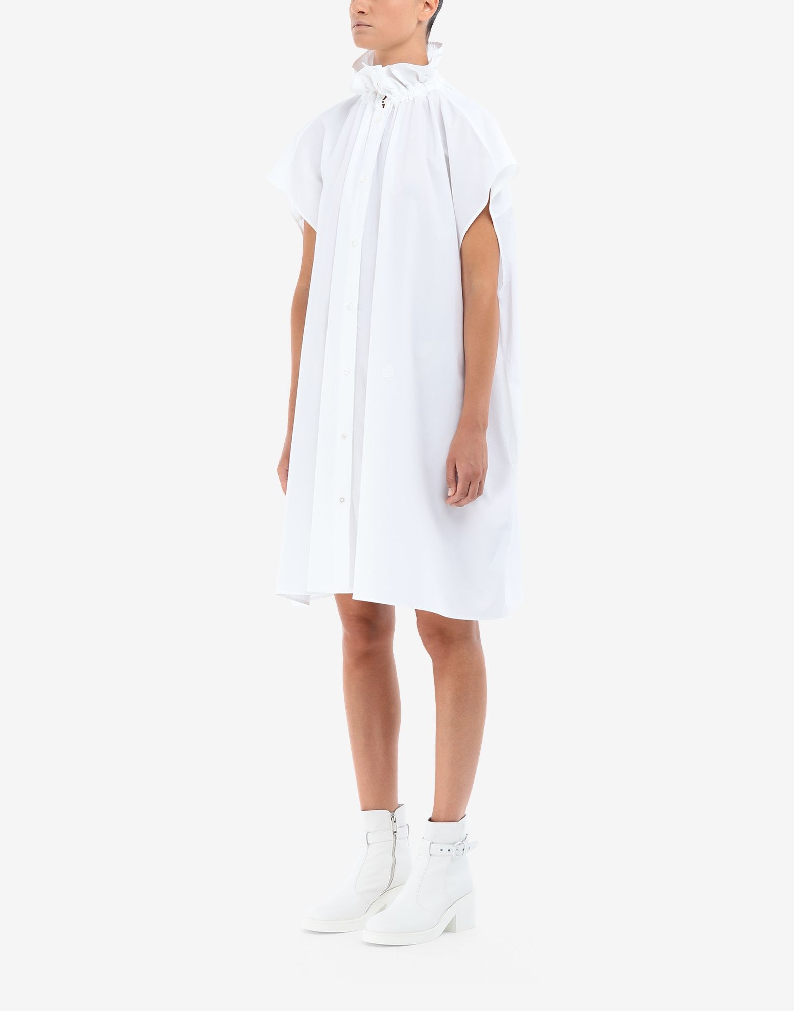 Ruffle poplin shirt-dress - 5