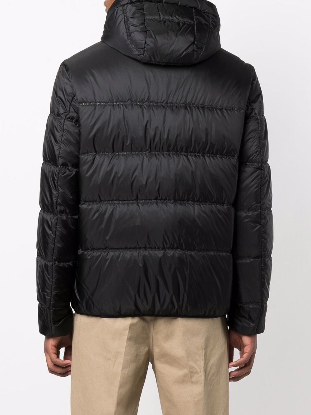 logo-detail puffer jacket - 4