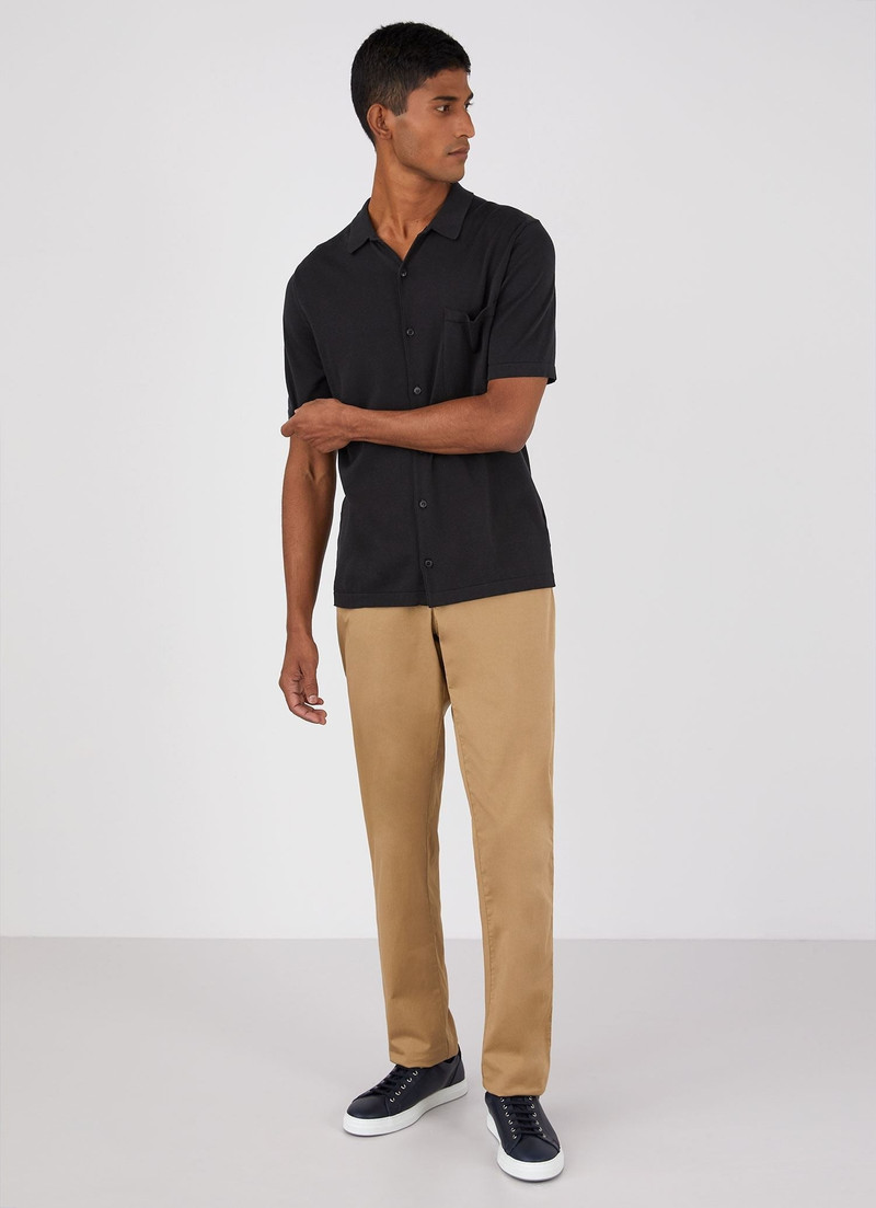 Sunspel Sea Island Cotton Knit Shirt outlook