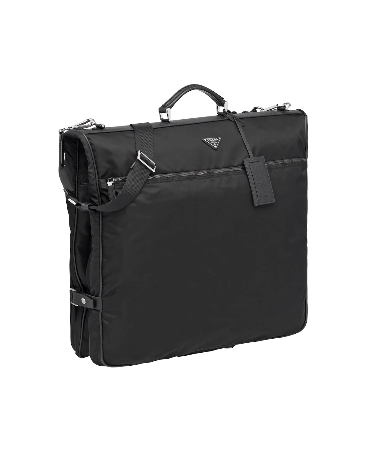 Saffiano leather and nylon garment bag - 3