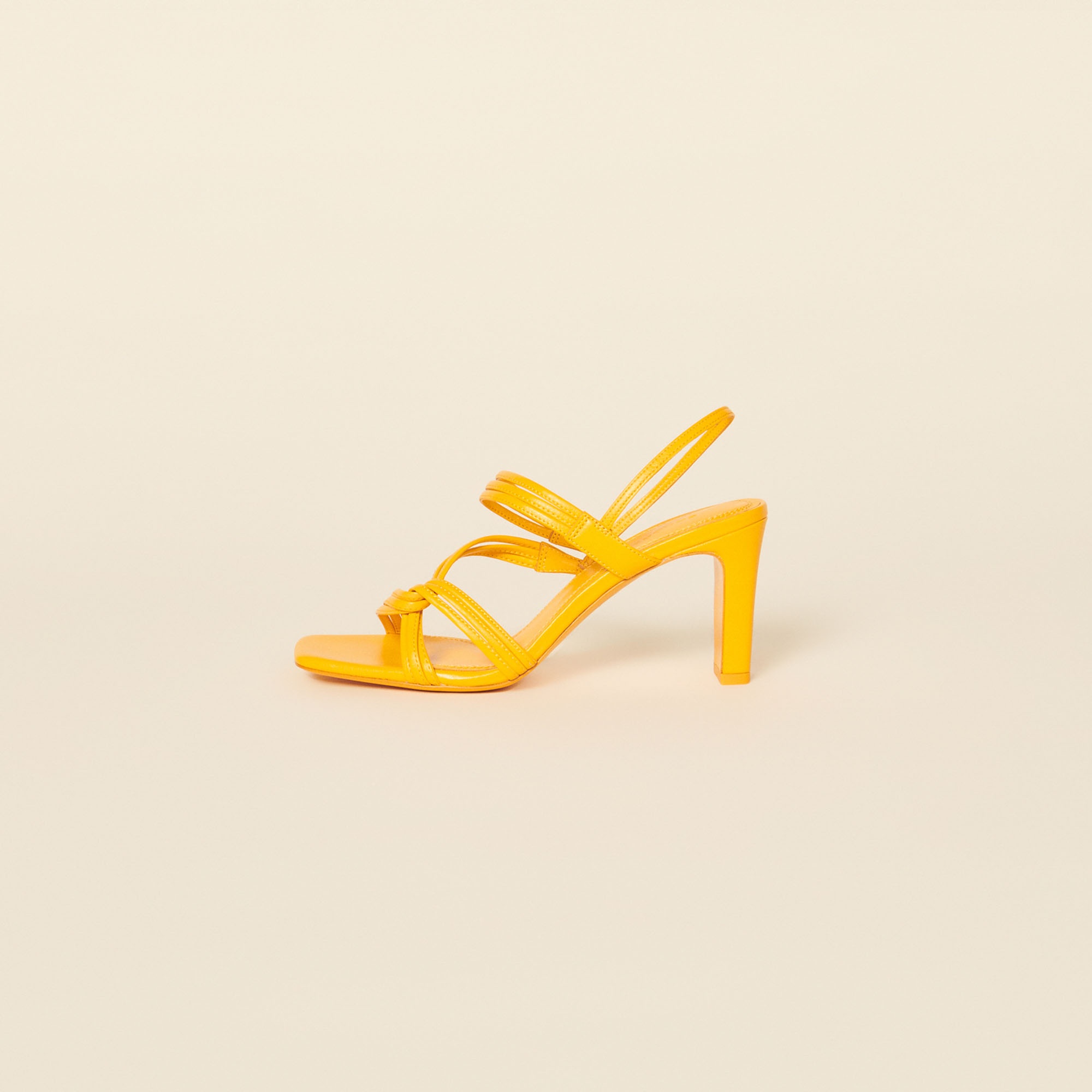 Heeled leather sandals - 3