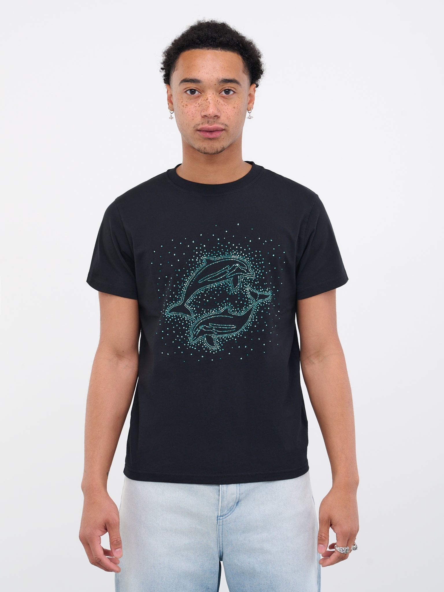 Embellished Dolphin T-Shirt - 1