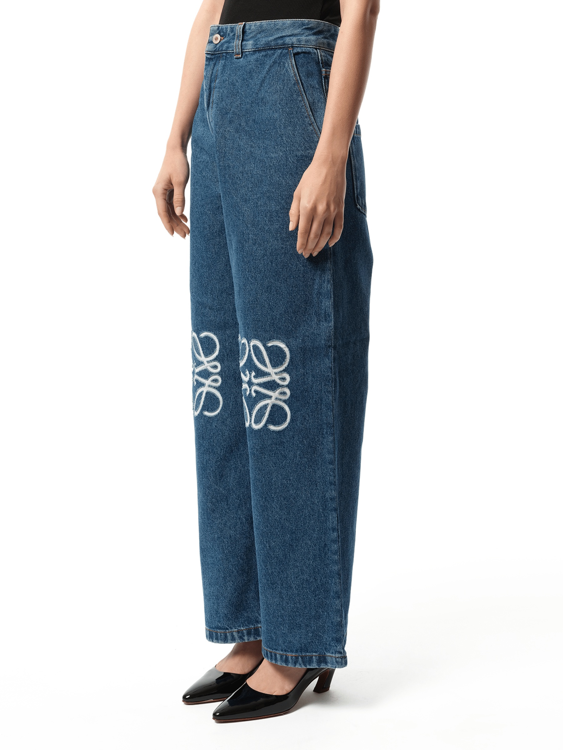 Anagram Baggy Jeans AF in Jeans Blue - 5