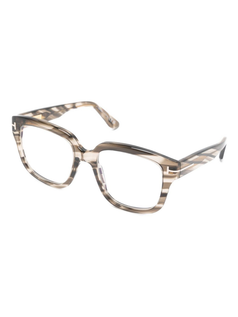 TOM FORD stripe geometric glasses outlook