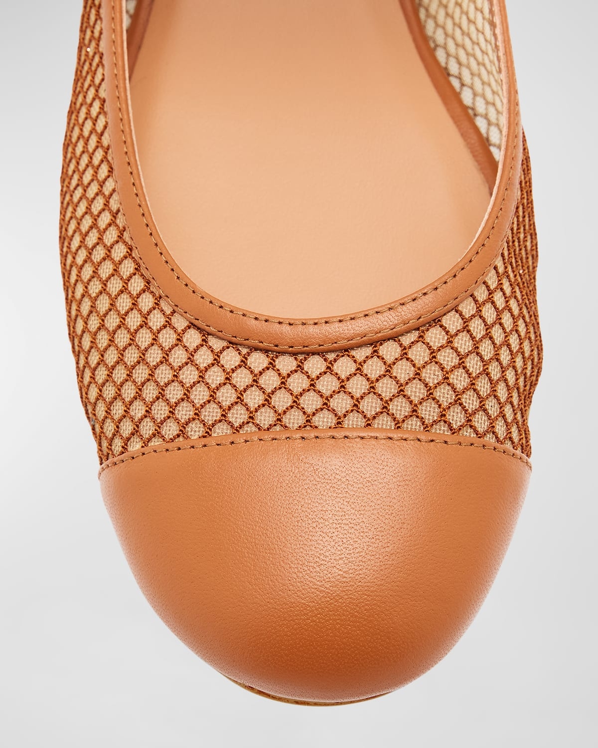 Solstice Net Mesh Mary Jane Ballerina Flats - 5