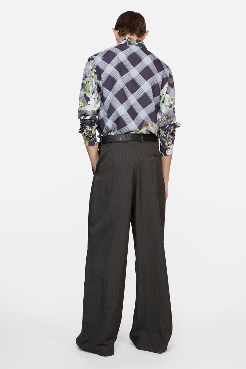 Tailored herringbone trousers - Grey 3