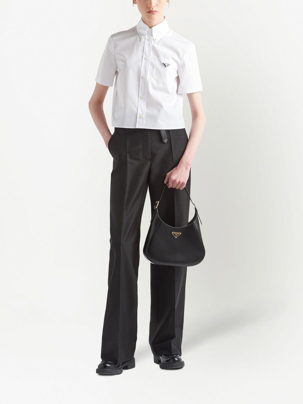 belted wool tailored trousers - 2