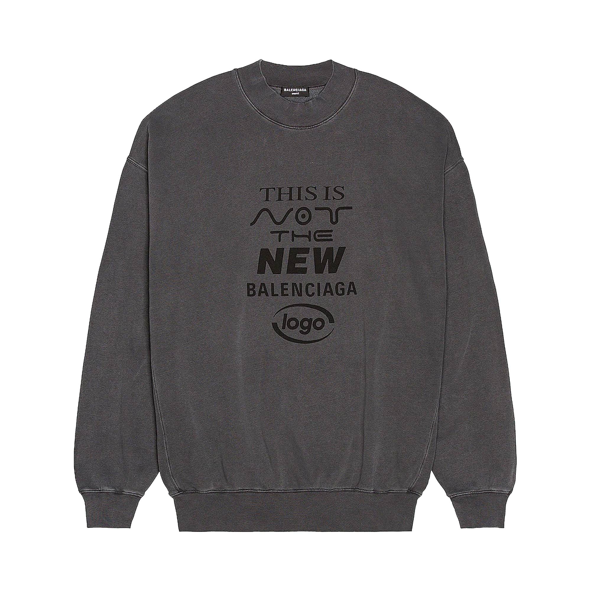 Balenciaga Crewneck 'Black/Black' - 1