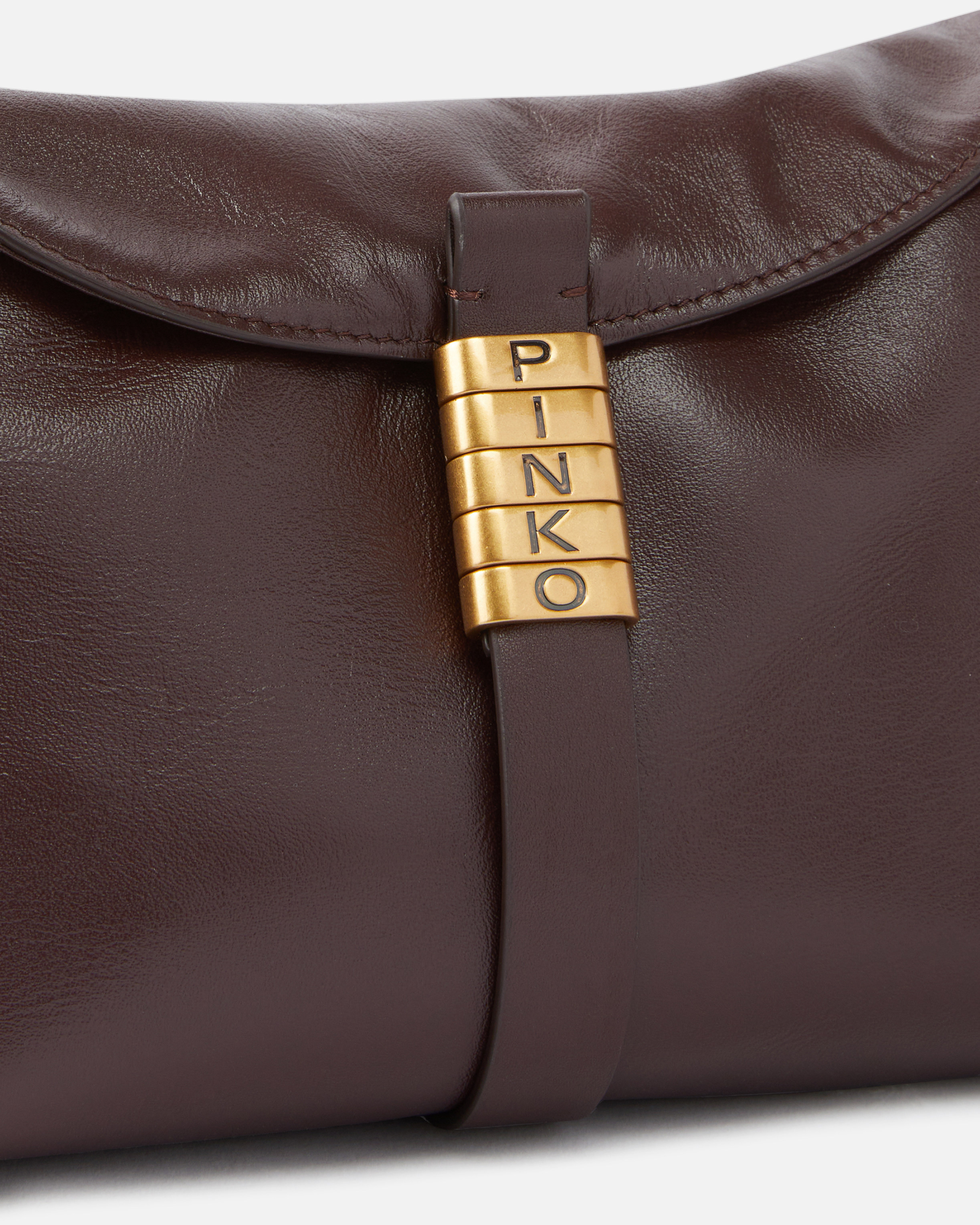 SADDLE BAG BAGUETTE SMALL LEATHER SHOULDER BAG - 3