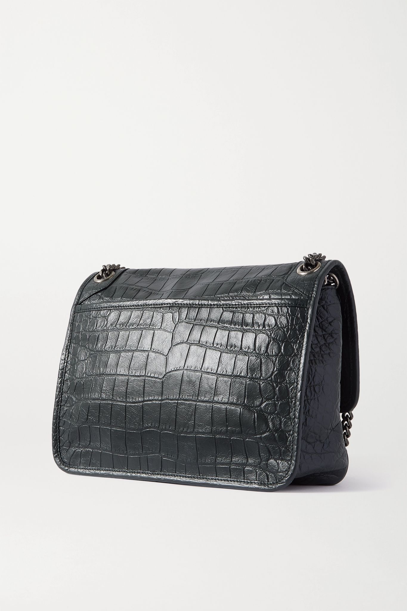 Niki medium croc-effect leather shoulder bag - 3