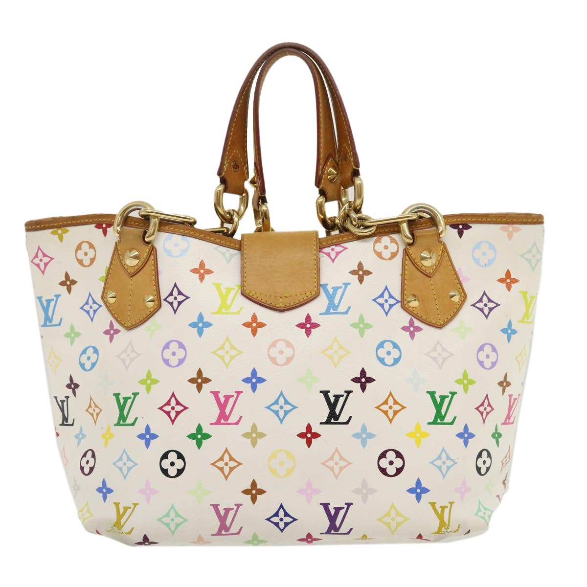 LOUIS VUITTON Monogram Multicolor Annie GM Tote Bag White M40303 - 2
