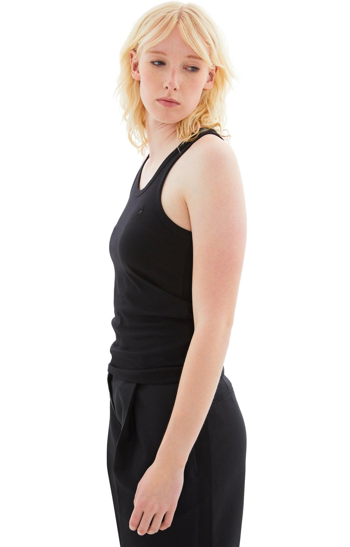 LIGHTWEIGHT LOGO TANK TOP (BLACK) - 2
