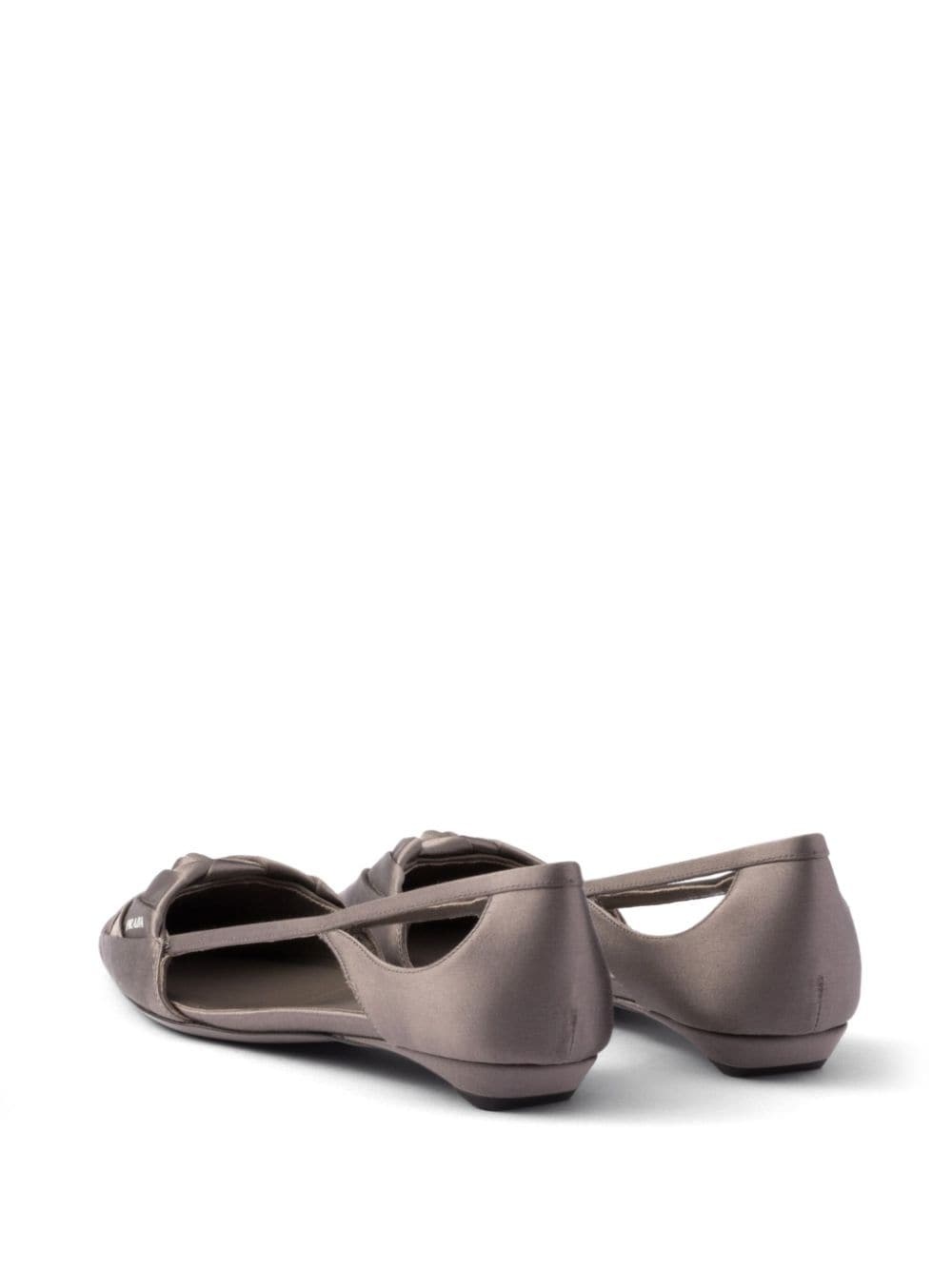 Satin cut-out ballerinas - 3