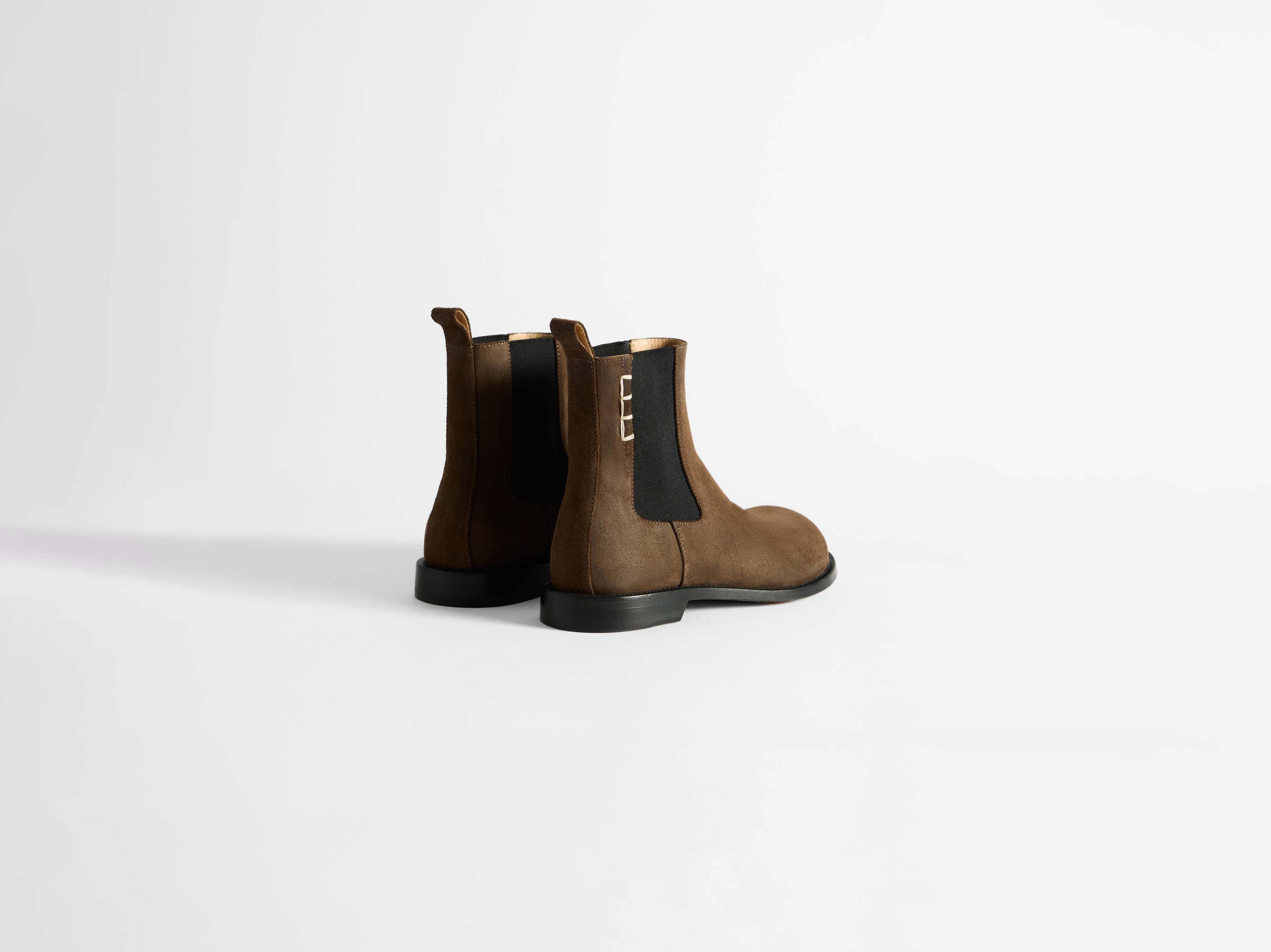 WOMENS CHELSEA LOAFER BOOTS IN CHOCOLATE BROWN - 3