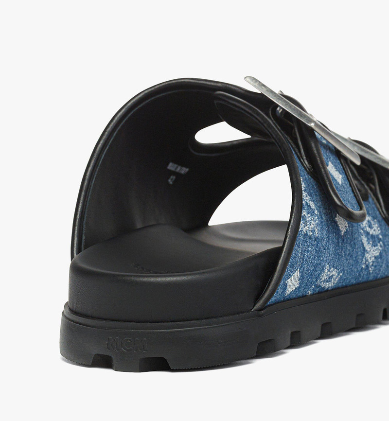 Monogram Sandals in Denim Jacquard 3