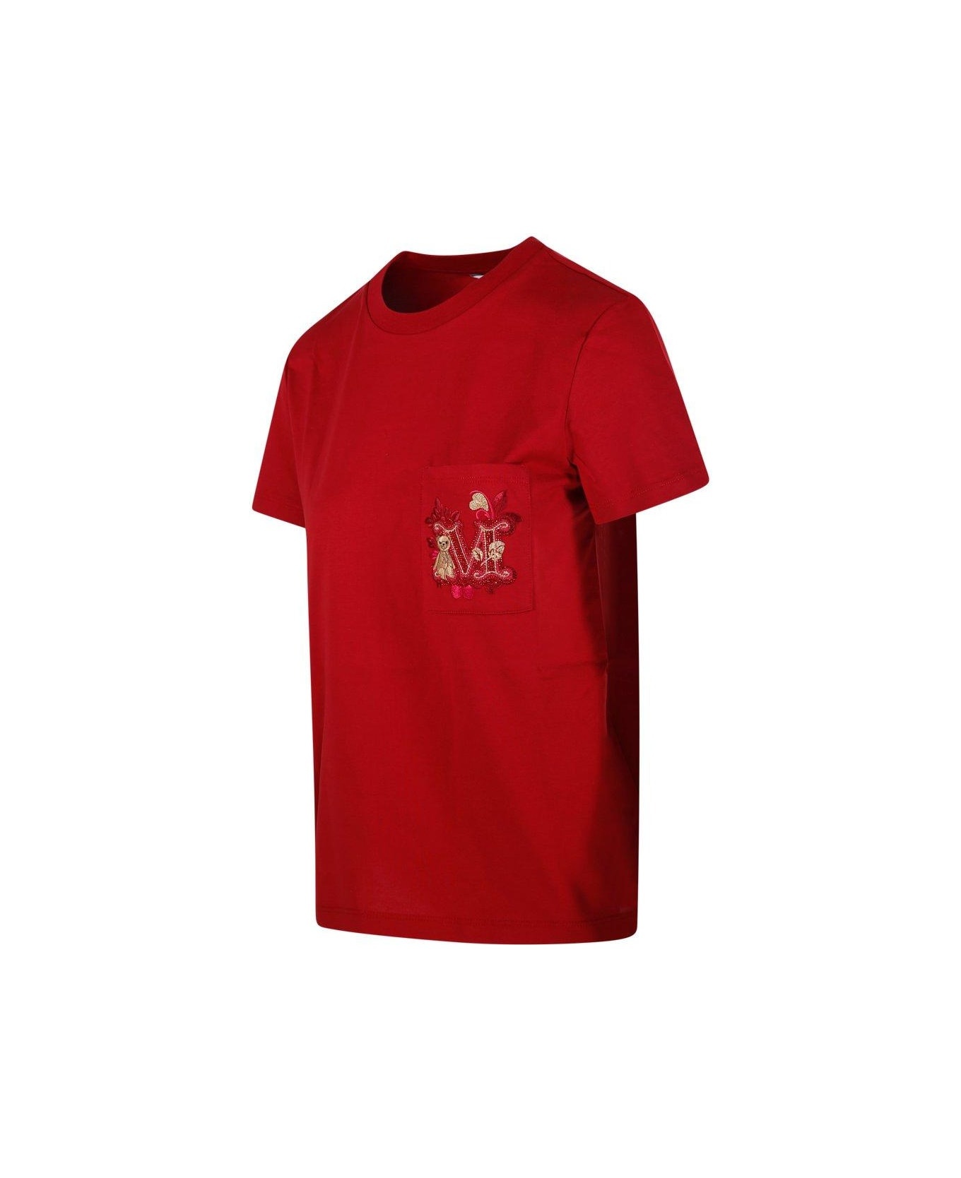 Logo Embellished Crewneck T-shirt - 3