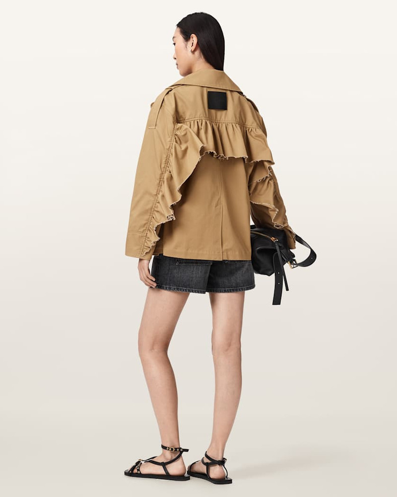 CONNIE RELAXED FIT DOUBLE BREASTED TRENCH COAT 8