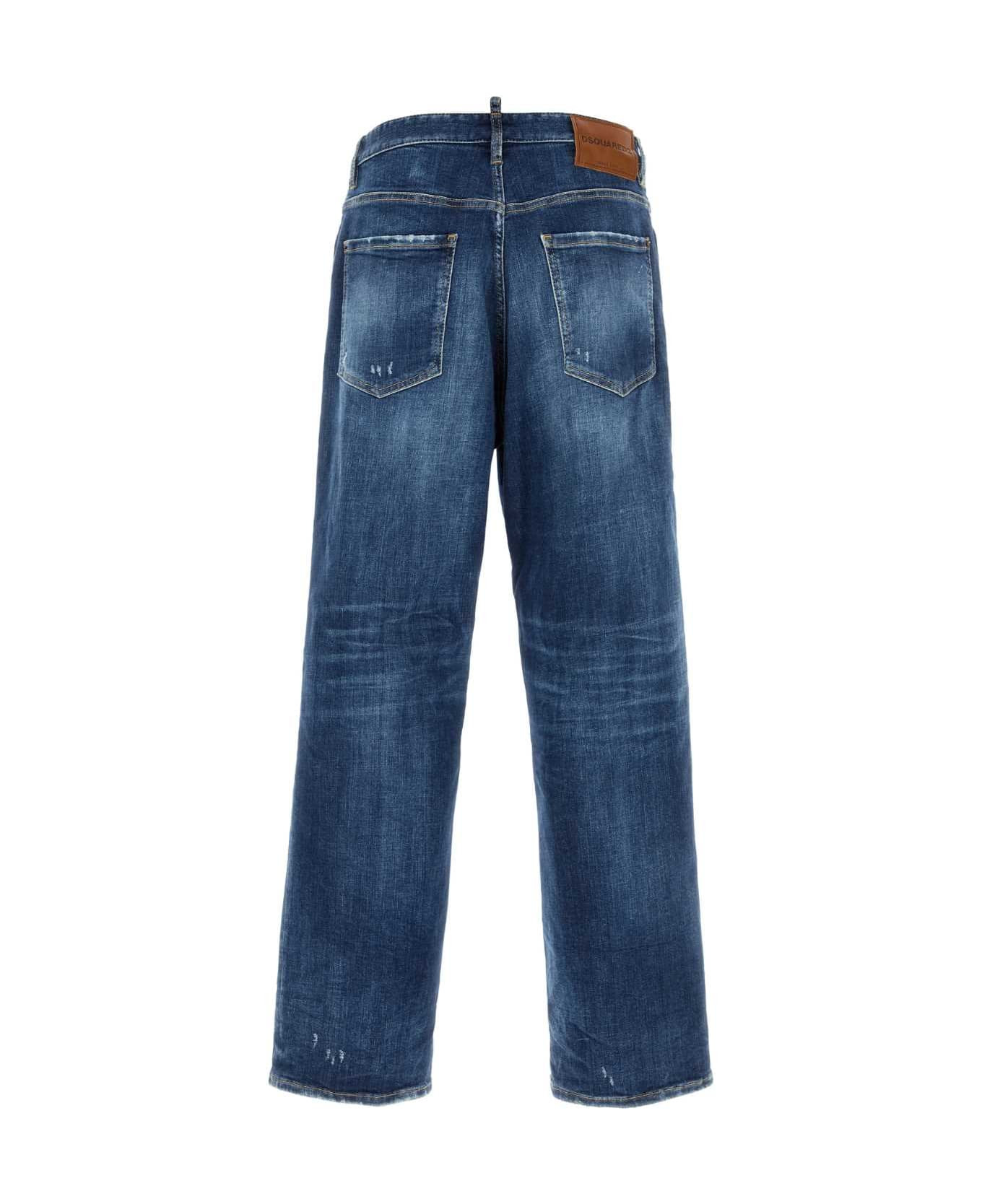 Stretch Denim Loose Jeans - 2