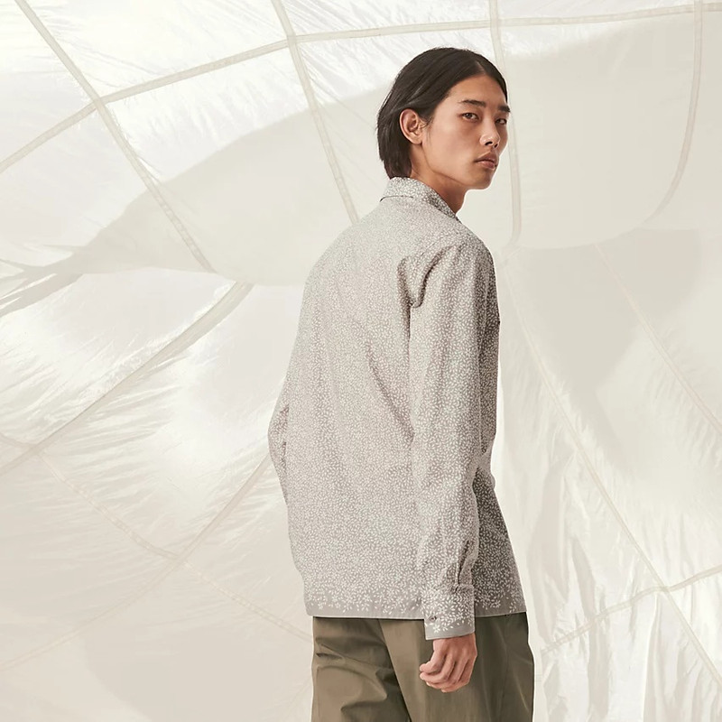 Hermès "Jardin de Calypso" fitted shirt outlook