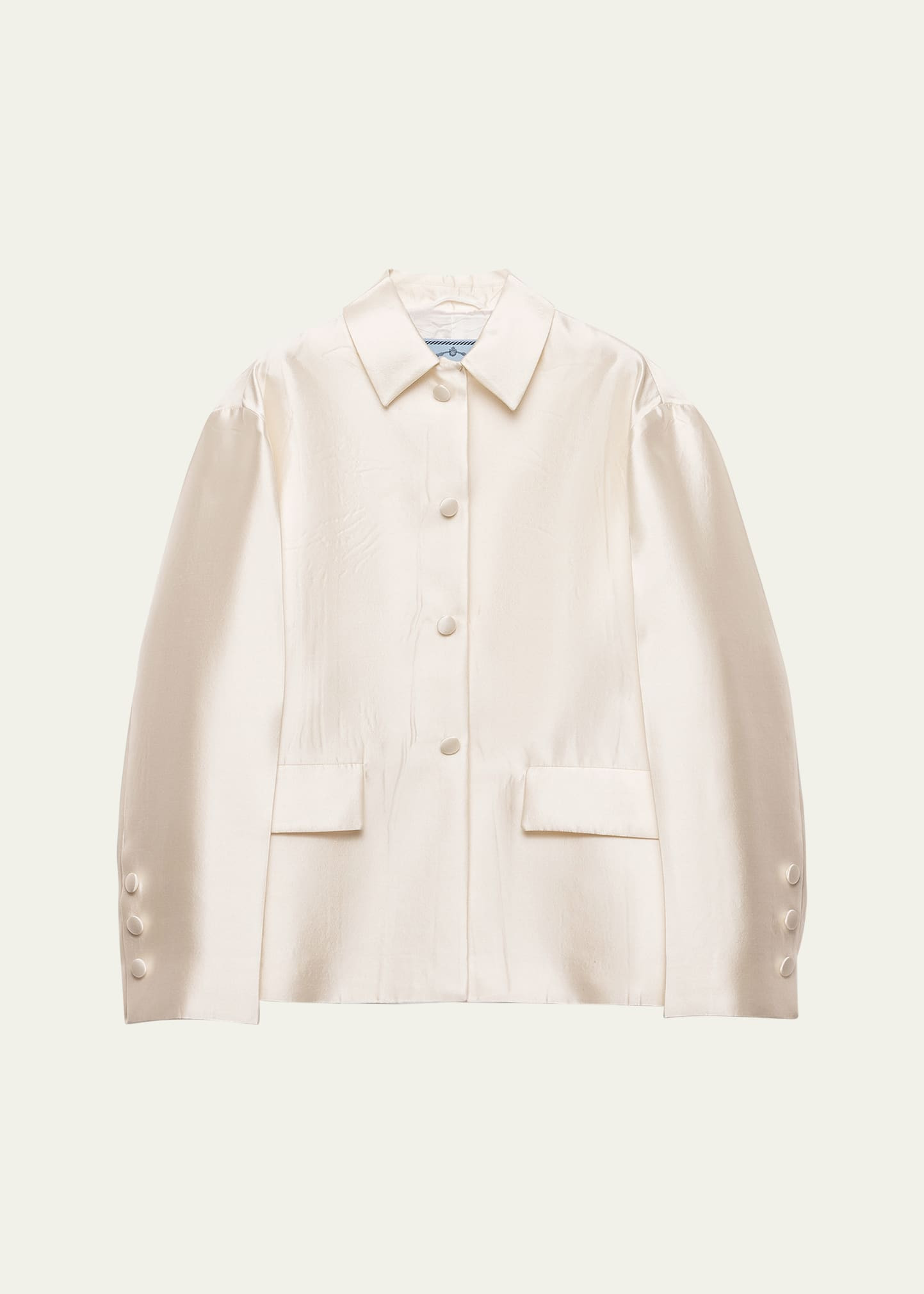 Silk-Wool Single-Breasted Evening Jacket - 1