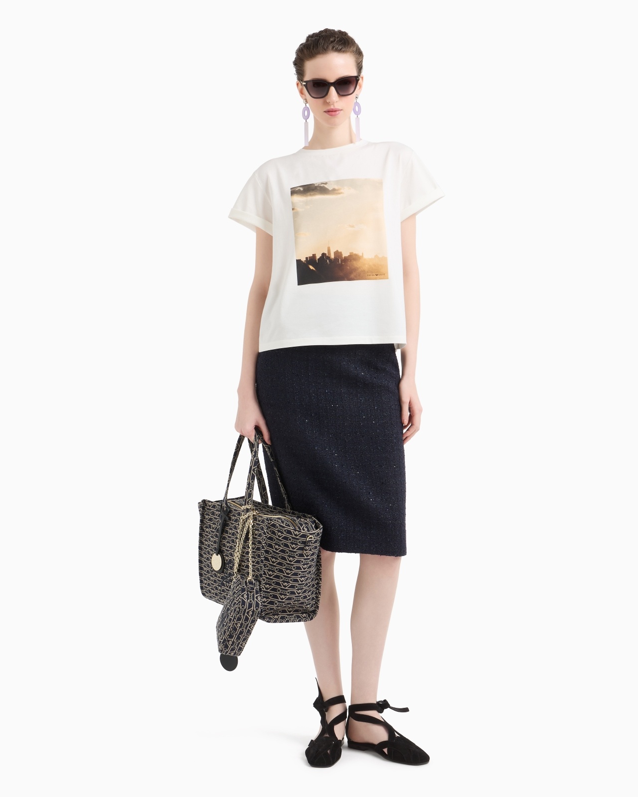 DAWN TO DUSK JERSEY T-SHIRT WITH PRINT - 2