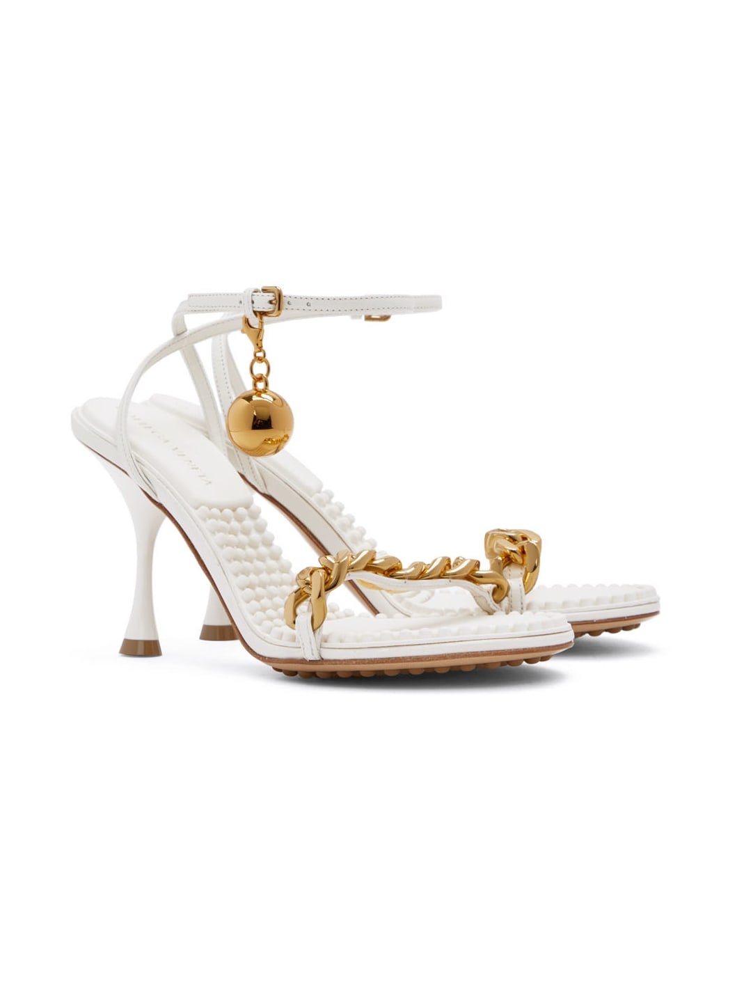 Off-White Dot Heeled Sandals - 4