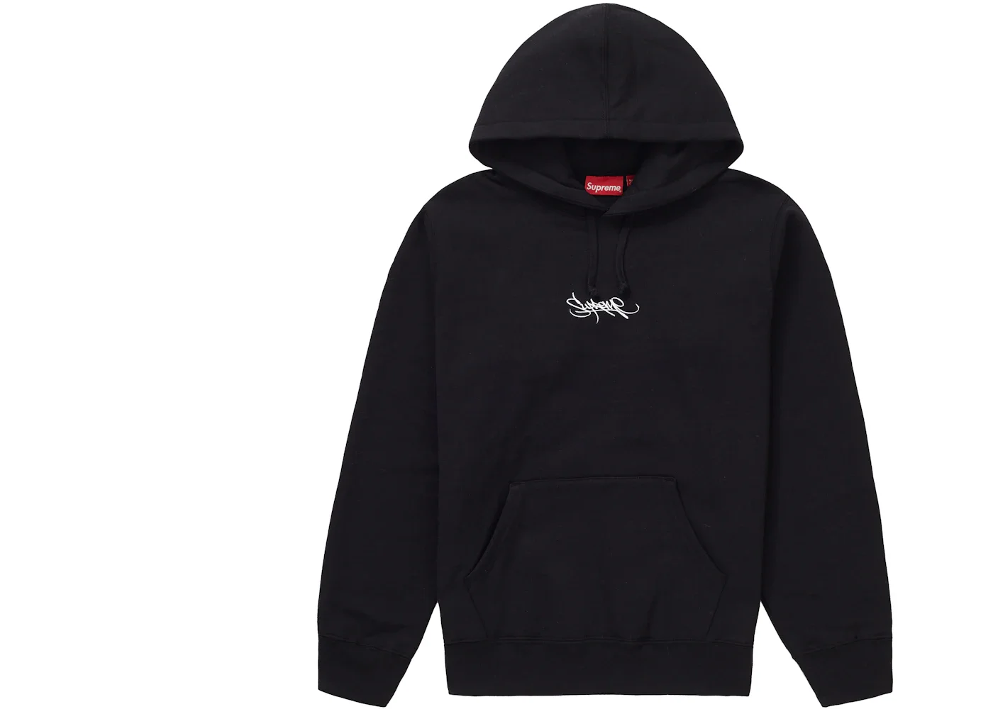 Supreme SS19 태그 로고 후드 스웨터 블랙 로고 SUP-SS19-573 - 1