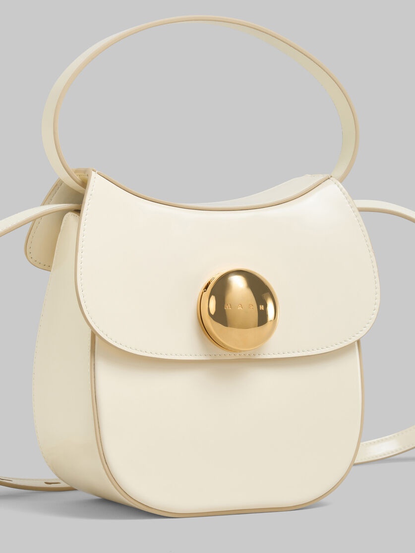 CREAM LEATHER BUTTERFLY SMALL HANDBAG - 5