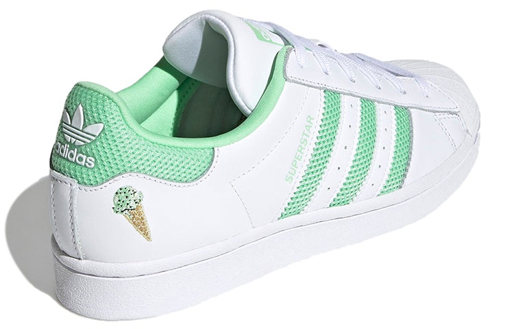 (WMNS) adidas Superstar 'White Glory Mint' H03894 - 4