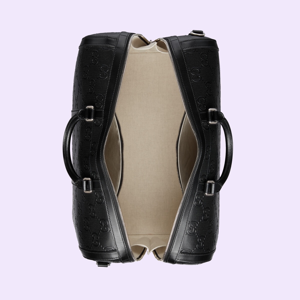 GG embossed duffle bag - 7