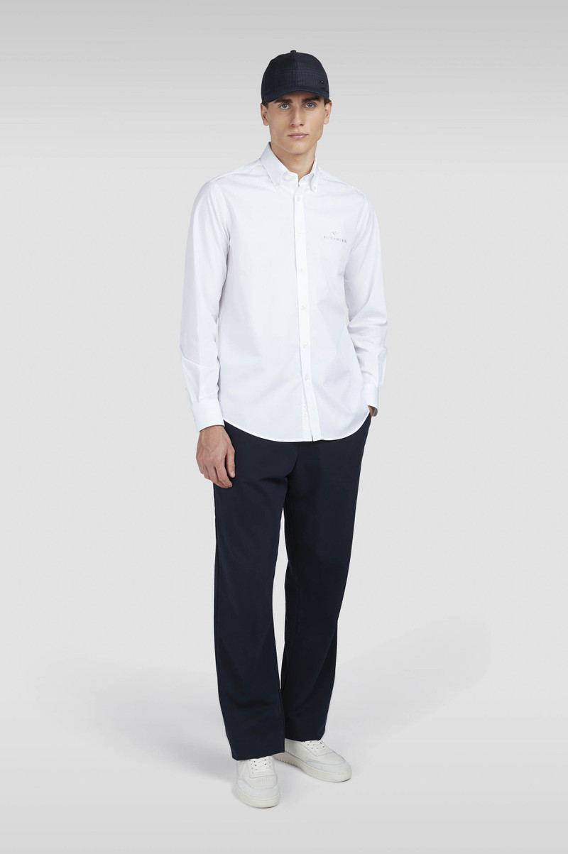 Paul & Shark COTTON POPLIN SHIRT WITH REFLECTIVE PRINT outlook