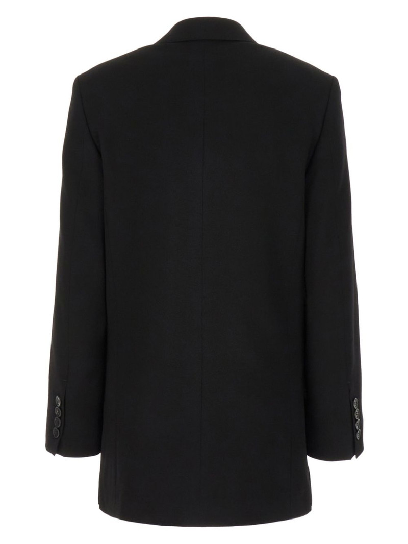 AMI Paris crepe single-breasted blazer outlook