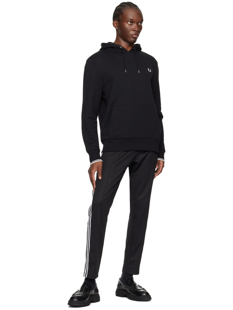Fred Perry Black Tipped Hoodie outlook