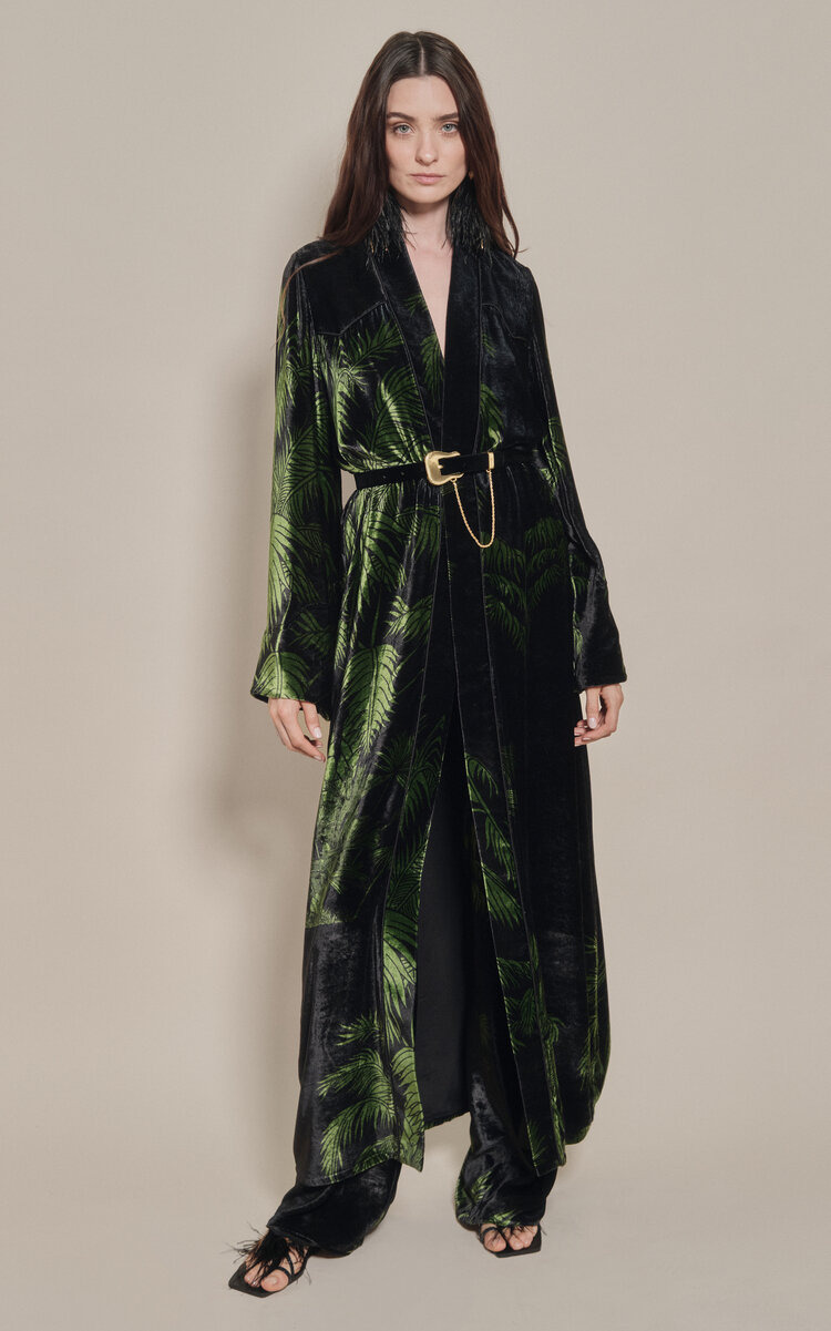 Alma Majestuosa Kimono dark green - 2