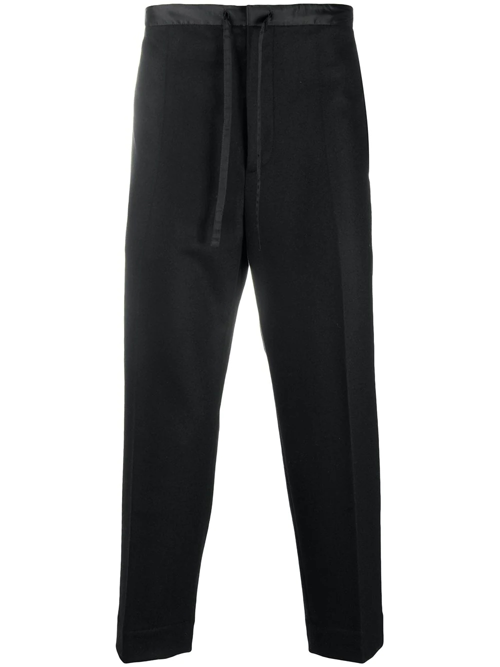 cropped wool trousers - 1